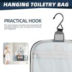 Buruis Large Capacity Toiletry Bag for Women and Men, Hanging Toiletry Organizer Cosmetics Makeup Bag, Water-resistant Dopp Kit Shaving Bags for Full Sized Toiletries, Travel Essentials (Purple)