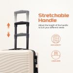 Rosamo Luggage Sets 3 Piece, ABS Suitcase Set (20/24/28), Hardside luggage with Spinner Wheels, Travel Luggage, 22x14x9 Airline Approved Carry on, Lightweight Luggage with High-Security Lock