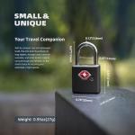 UP Security TSA Locks for Luggage with Keys, Luggage Locks TSA Approved 4 Pack, International Travel Essentials, Small Padlock with Key, Mini Padlock for Suitcase, Backpack, Bag, Zipper, Case, Box