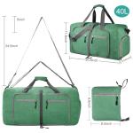 Dimayar 115L Travel Duffle Bag for Men Women - Foldable Duffel Bag with Shoes Compartment - Overnight Bags Waterproof & Tear Resistant(Forest Green)