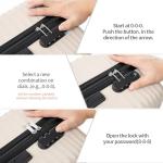 Rosamo Luggage Sets 3 Piece, ABS Suitcase Set (20/24/28), Hardside luggage with Spinner Wheels, Travel Luggage, 22x14x9 Airline Approved Carry on, Lightweight Luggage with High-Security Lock