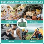 Dimayar 115L Travel Duffle Bag for Men Women - Foldable Duffel Bag with Shoes Compartment - Overnight Bags Waterproof & Tear Resistant(Forest Green)