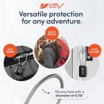 TSA Accepted Luggage Travel Lock, Set-Your-Own Combination Lock for School Gym Locker, Luggage Suitcase Baggage Locks, Filing Cabinets, Toolbox, Case (Black, 2 Pack)