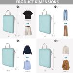 Compression Packing Cubes for Travel, 4 Set Expandable Packing Organizers, Lightweight Luggage Organizer Bags, Travel Essentials for Carry on, Handy Helper for Organizing Clothes, Blue