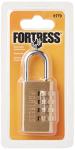 Master Lock Fortress Padlock, Set Your Own Combination Luggage Lock, 1-3/16 in. Wide, 627D,Gold