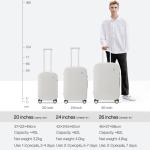 Mixi Patent Design Travel Luggage Women Men Suitcase On Wheels Spinner Trolley Case Bag 18" Carry On 20" 24" Check In 100% PC