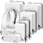 8-Piece Deluxe Compression Packing Cubes Travel - Maximize Space In Luggage With Double Capacity Design, Luxury Compressible Packing Cubes For Travel, Large, Small, & Medium Set