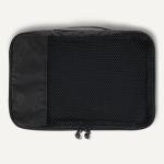 Amazon Basics Lightweight Packing Cubes for Travel, 4 Piece Set With Double Zipper Pulls and Mesh Top Panel, 100% Durable Polyester, Small, Black