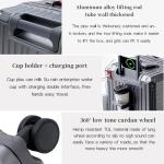 Suitcase Wide Handle Travel Suitcase Men 20 24 26 Carry-On Luggage Women PC Aluminum Frame Trolley Case