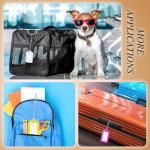 Kigeli 60 Pcs Luggage Tags Bulk, Baggage Tags with PVC Rope Suitcases Backpack Luggage Identifier Name ID Card for Travel Wedding Back to School