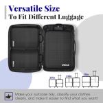 XBLGX 6 Set Compression Packing Cubes for Travel, Suitcases and Carry On, Luggage Organizer Bags for Travel Accessories