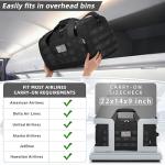 ZOMFELT Tactical Gym Bags for Men, 3-in-1 Travel Duffle Bag with Removable Dividers & Innovative Shoe Compartment, Waterproof MOLLE Gym Duffel Backpack, Airplane Carry-On Approved, Black