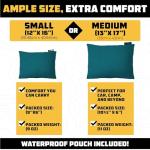 Wise Owl Outfitters Camping Pillow - Camping Essentials and Travel Pillow for Airplanes, Camping, and Travel - Memory Foam Washable Pillow - Small/Medium