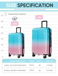Comeria Carry on Luggage - Airline Approved Suitcases with Spinner Wheels, Built-In TSA Lock，Hard Shell Expandable Suitcases
