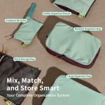 Morning Deer 5-Piece Set Packing Cubes for Travel,Lightweight Luggage Organizer Bags for Suitcase, Perfect for Business Trips & Vacations – Organize Clothes, Shoes, Toiletries,Cosmetics & Cards