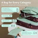 Morning Deer 5-Piece Set Packing Cubes for Travel,Lightweight Luggage Organizer Bags for Suitcase, Perfect for Business Trips & Vacations – Organize Clothes, Shoes, Toiletries,Cosmetics & Cards