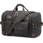 HNCTINNO Canvas Duffle Bag for Travel, 50L Expandable Weekender Bag for Men and Women, Large Overnight Carry On Duffle Bag for Travel, Hospital Labor Delivery, Work, Camping, Gym, Airplanes