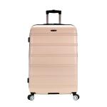 Rockland Melbourne Hardside Expandable Luggage with Spinner Wheels, Champagne, Checked Large 28"