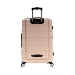 Rockland Melbourne Hardside Expandable Luggage with Spinner Wheels, Champagne, Checked Large 28"