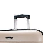 Rockland Melbourne Hardside Expandable Luggage with Spinner Wheels, Champagne, Checked Large 28"