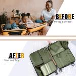 YEEYAA Packing Cubes for Travel - 8 Set Luggage Organizer Bags for Family, Mesh Breathable Packing Cubes for Suitcases Durable Travel Essentials Bags Set