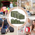 YEEYAA Packing Cubes for Travel - 8 Set Luggage Organizer Bags for Family, Mesh Breathable Packing Cubes for Suitcases Durable Travel Essentials Bags Set