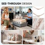 11 Set Packing Cubes for Travel, Gifts for Women Mom Kids, TSA Approved Bags for Makeup, Cosmetic, Toiletry, Suitcase Organizers for Checked Luggage, Cruise Essentials, Airplane Accessories, Beige