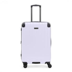 Flying Axis Collection Lightweight Hardside Expandable 8-Wheel Spinner Luggage, Lavender, 24-Inch Checked