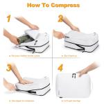 Velaybor 8 Set Compression Packing Cubes for Travel, Waterproof Luggage Organizers, Suitcase Organizer Set for Carry-On & Checked Baggage, Travel Accessories for Men & Women