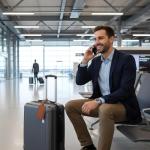 DOPENSPI 4 Pcs Faux Leather Luggage Tags with Privacy Protection Cover, Luggage id Tags Labels Identifiers Travel Tag with Adjustable Stainless Steel Buckle for Suitcases Bags Travel Accessories