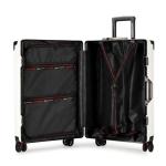 Luggage Suitcase Aluminum Frame 20 Trolley Case Universal Wheels 24 Female Male Students 26 Durable Password 28inch Leather Case