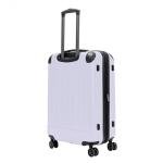 Flying Axis Collection Lightweight Hardside Expandable 8-Wheel Spinner Luggage, Lavender, 24-Inch Checked