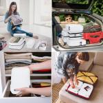 Velaybor 8 Set Compression Packing Cubes for Travel, Waterproof Luggage Organizers, Suitcase Organizer Set for Carry-On & Checked Baggage, Travel Accessories for Men & Women