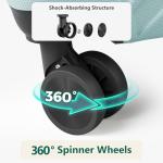 28 Inch Checked Luggage, ABS Hardside Suitcase with Spinner Wheels, TSA Security Lock, Lightweight Large Luggage for Women, Men, Expandable Travel Suitcase for Business, Road Trips & Family Vacations