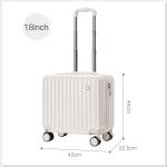 18 inches Travel Luggage Airline Cute Suitcase Password Box Silent Wheel Lightweight Chassis Mounted Universal