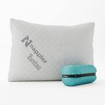 Nappler Small Shredded Memory Foam Pillow for Travel and Camping - Compressible Medium Firm Bed Pillow, Contoured Support, Breathable Cover, Machine Washable, Ideal Backpacking, Airplane and Car