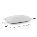 Nappler Small Shredded Memory Foam Pillow for Travel and Camping - Compressible Medium Firm Bed Pillow, Contoured Support, Breathable Cover, Machine Washable, Ideal Backpacking, Airplane and Car