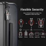 ANVIL TSA Approved Luggage Locks, 4 Digit Combination Travel Suitcase Locks with TSA008 Core and Open Alert Indicator, Zinc Alloy Body. (2, Black)