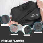 Idcymoul Ultralight Compression Packing Cubes for Travel - 8 Set Packing Cubes Compression Suitcase Luggage Organizer, Travel Essential Set with Toiletry Bag Laundry Bag (Black)