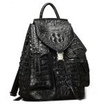 lukanikexima New Crocodile Backpack male  Casual Fashion Large Capacity Travel Backpack dbag for male two shoulder strap bag