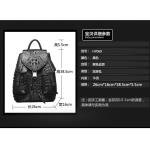 lukanikexima New Crocodile Backpack male  Casual Fashion Large Capacity Travel Backpack dbag for male two shoulder strap bag