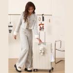 New Front Opening Suitcase Cabin Trolley Case 20/24/26/28 inch Aluminum Frame Large Capacity Luggage usb Charging TSA Lock