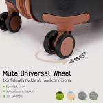 CONCEPTEN Expandable Luggage Sets 5 Piece, Hard Case Suitcase Set with Spinner Wheels,22x14x9 Airline Approved Carry on,Lightweight Durable Suitcase with TSA Lock (Black)