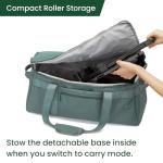 JenniBag Convertible Travel Bag for Women, 60L Weekender Garment Duffel Carry-On with Shoe Compartment, Trolley Sleeve, Durable Water-Resistant Overnight Bag (Classic, Teal)