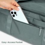 JenniBag Convertible Travel Bag for Women, 60L Weekender Garment Duffel Carry-On with Shoe Compartment, Trolley Sleeve, Durable Water-Resistant Overnight Bag (Classic, Teal)