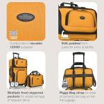 U.S. Traveler Carry-On Suitcase, Orange, Set