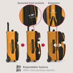 U.S. Traveler Carry-On Suitcase, Orange, Set