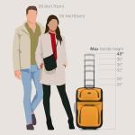 U.S. Traveler Carry-On Suitcase, Orange, Set