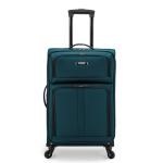 U.S. Traveler Anzio Softside Expandable Luggage with Spinner Wheels, Teal, 26-Inch Medium