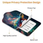 2 Pack Luggage Tag for Suitcase, Cute Unique Leather Bag Tags Identifiers Privacy Cover ID Label with Durable Steel Loop for Women Men Kids Girls Travel，TurtleE